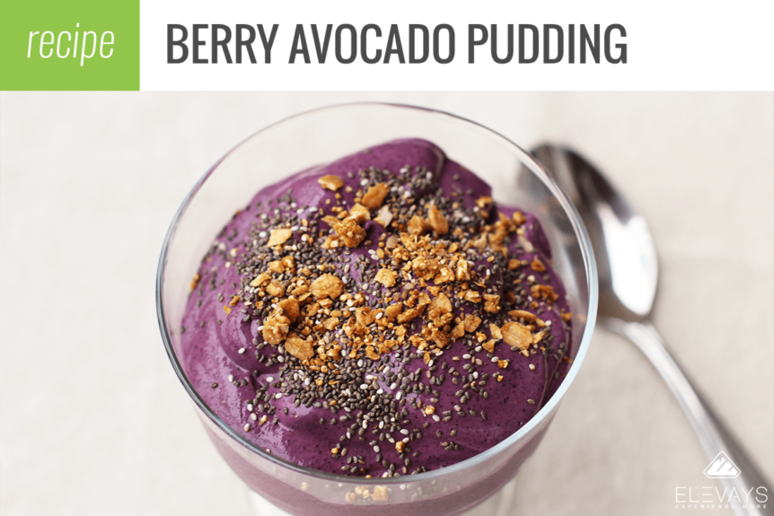 Berry Avocado Pudding with Chia Seed