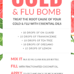 Essential Oil Cold and Flu Bomb Recipe