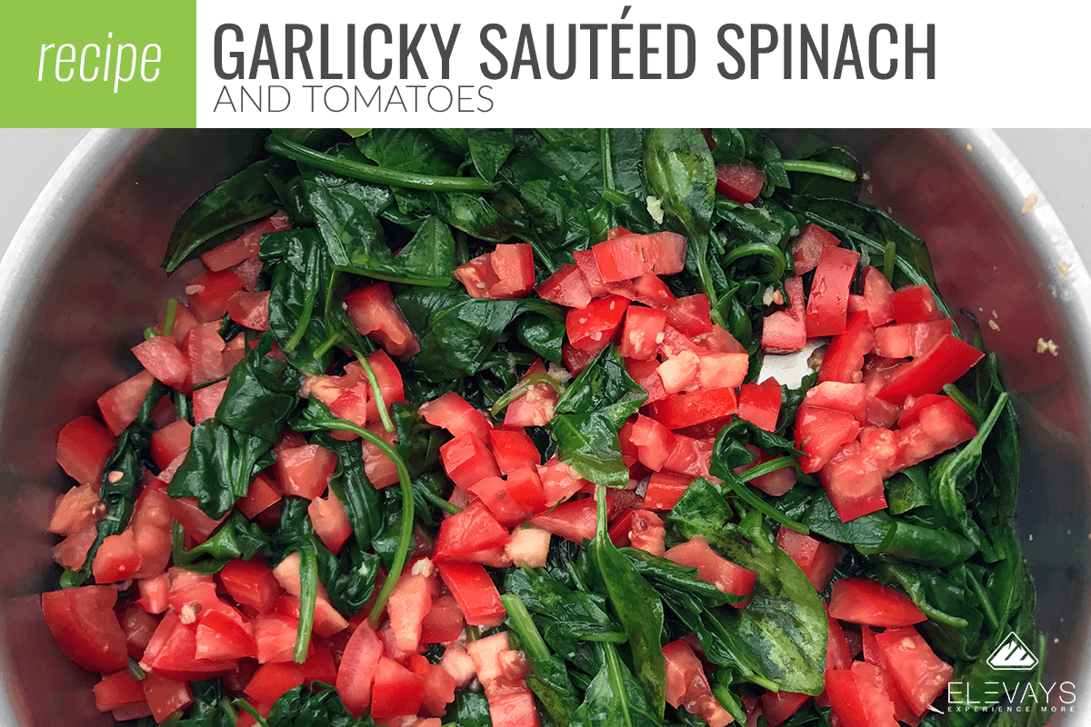 Garlicky Sauteed Spinach and Tomatoes