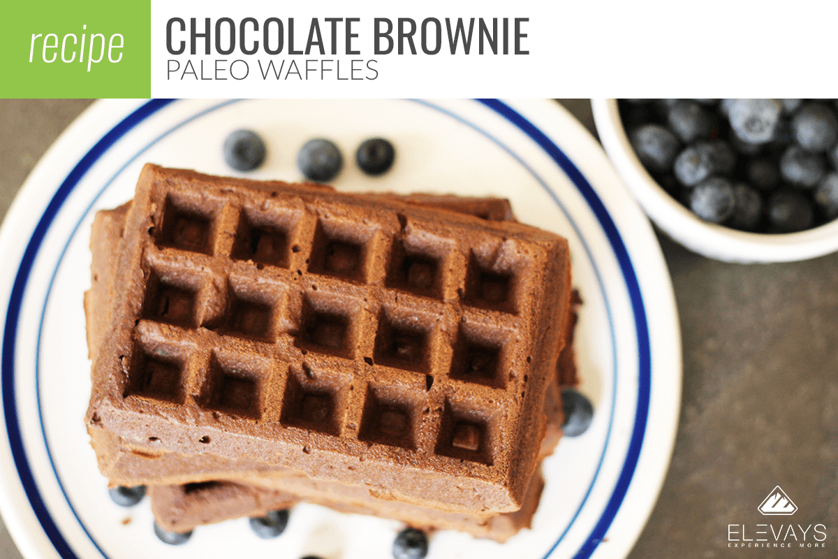 Chocolate Brownie Paleo Waffles
