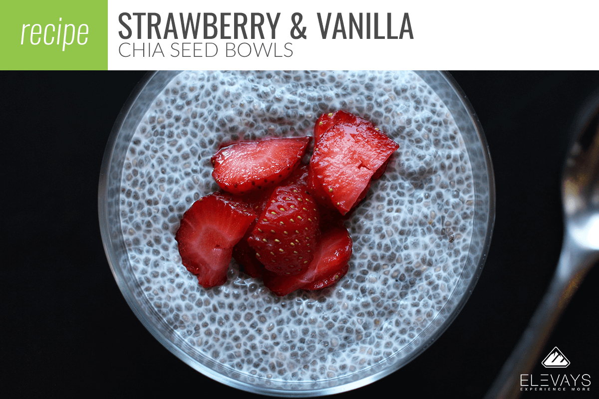 Strawberry and Vanilla Chia Seed Bowls