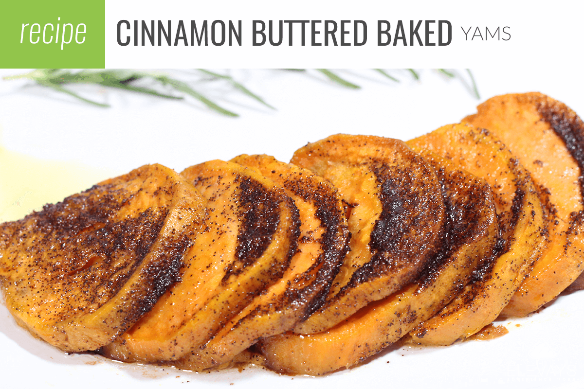 Cinnamon Buttered Baked Yams