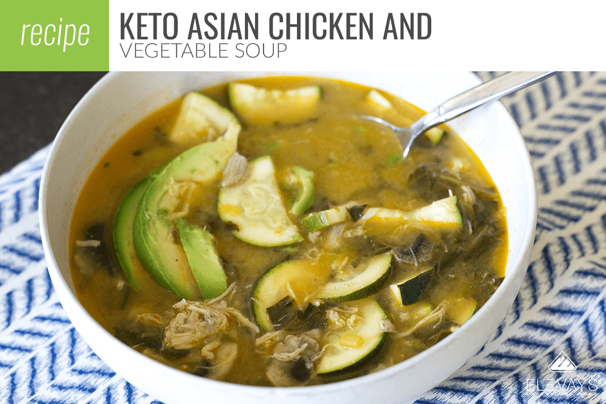 Keto Asian Chicken Vegetable Soup