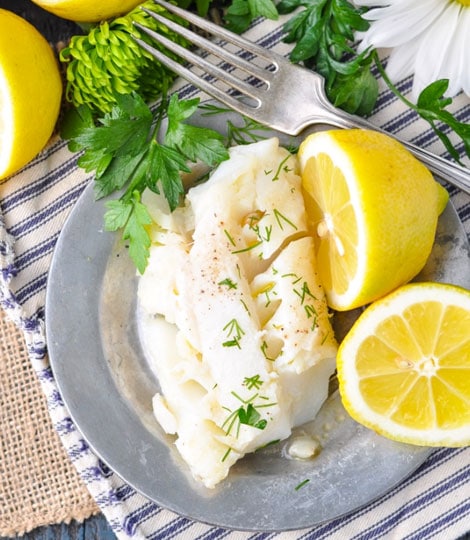 Easy Keto Meals Lemon Garlic Cod