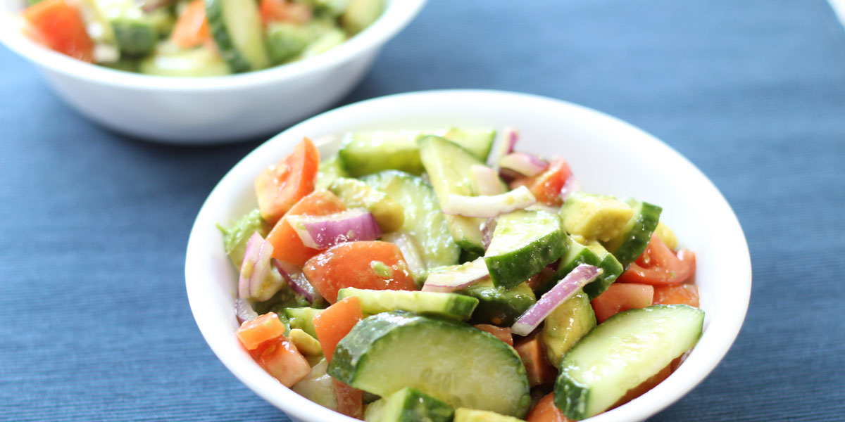 Cucumber Avocado Salad - Elevays