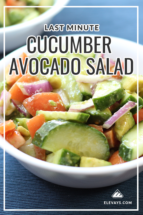 Cucumber Avocado Salad - Quick & Healthy Side Recipe
