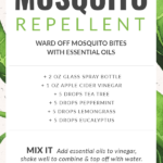 Moquito Repellent Spray DIY Essential Oil Recipe