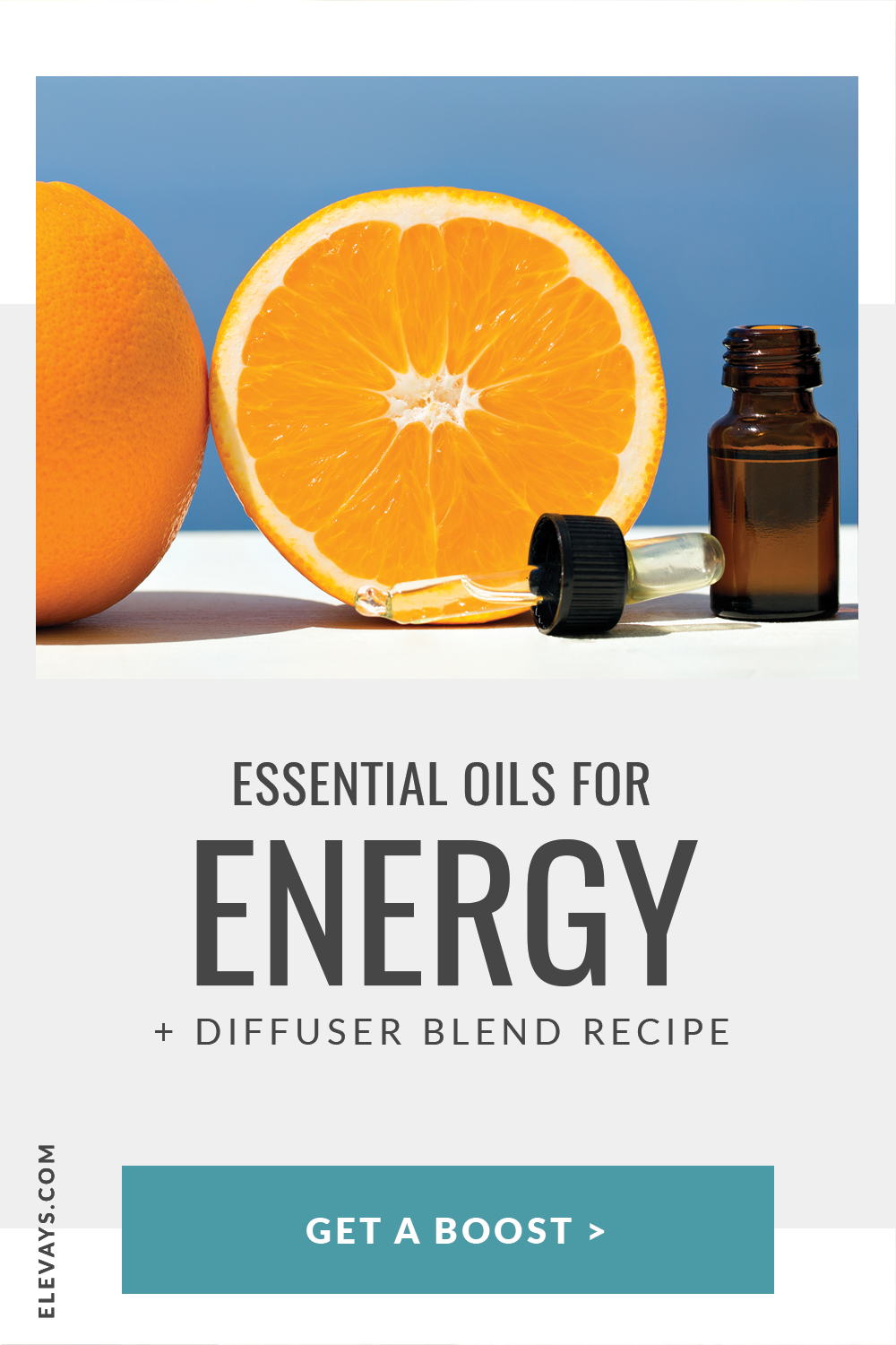 Essential Oils for Energy Boost + Diffuser Blend Recipe